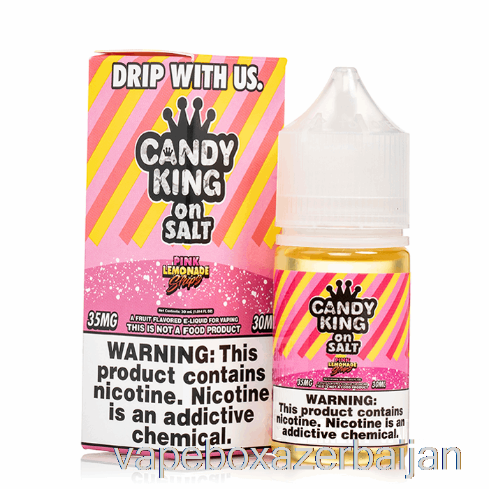 E-Juice Vape Pink Lemonade Strips - Candy King Salts - 30mL 35mg